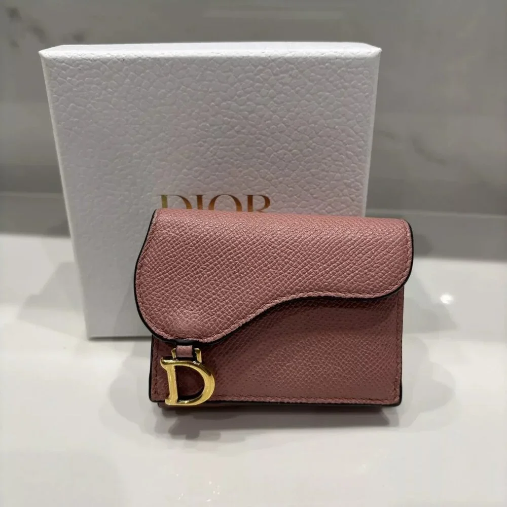 ❤️Authentic Christian Dior Tri-fold Wallet Compact Purse❤️